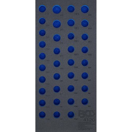 Insert de Servante d Atelier 1/3 Vide - Dimensions 19,3x40,8x3,7 cm - Compatible Servante 4120 - Organisation et Gain de P - BGS