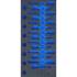 Insert de Servante d Atelier 1/3 Vide - 19,3 x 40,8 x 3,7 cm - Compatible Servante 4120 - Organisation et Gain de P - D-Work