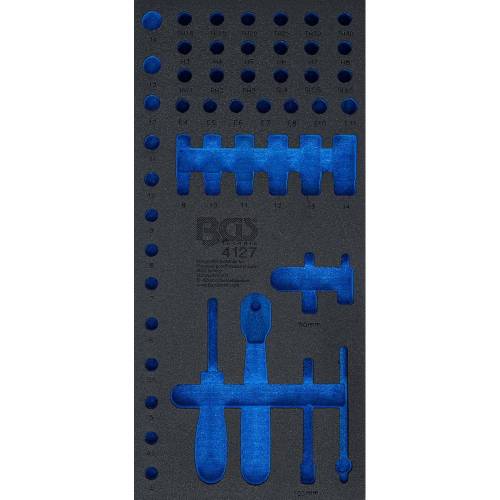 Insert de Servante d Atelier 1/3 Vide - Dimensions 40x193x405 mm - Compatible Servante 4127 - Organisation Optimale - BGS