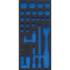 Insert de Servante d Atelier 1/3 Vide - 40 x 193 x 405 mm - Compatible Servante 4127 - Organisation Optimale - D-Work