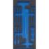 Insert de Servante d Atelier 1/3 Vide - Dimensions 20,5x3,6x40,4 cm - Compatible Servante 4129 - Organisation et Gain de P - BGS