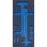 Insert de Servante d Atelier 1/3 Vide - 20,5 x 3,6 x 40,4 cm - Compatible Servante 4129 - Organisation et Gain de P - D-Work