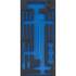 Insert de Servante d Atelier 1/3 Vide - Dimensions 20,5x3,6x40,4 cm - Compatible Servante 4129 - Organisation et Gain de P - BGS
