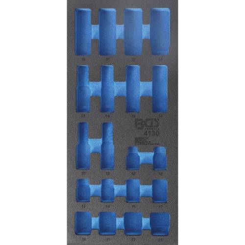Insert de Servante d Atelier 1/3 Vide - 20x4,3x40,5 cm - Compatible Art. 4130 - Organisation et Praticité - BGS