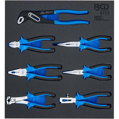 Insert de Servante d Atelier 2/3 - Jeu de 7 Pinces - Organisation et Accessibilité Optimale - Plastique - D-Work