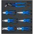 Insert de Servante d Atelier 2/3 - Jeu de 7 Pinces - Organisation et Accessibilité Optimale - Plastique - D-Work