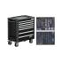Servante d Atelier 7 Tiroirs 102 x 76 x 52 cm - 209 Outils Complets - Organisation et Efficacité Professionnelle - D-Work