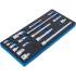 Insert de Servante d Atelier 1/3 - 17 pcs Rallonges, Adaptateurs et Articulations - Polyvalence et Praticité - D-Work