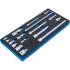 Insert de Servante d Atelier 1/3 - 17 pcs Rallonges, Adaptateurs et Articulations - Polyvalence et Praticité - D-Work
