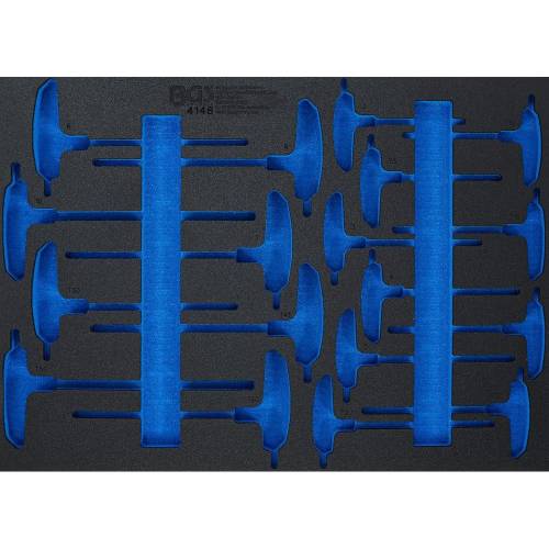 Insert de Servante d Atelier 3/3 Vide - 41 x 570 x 41 mm - Compatible Servante 4148 - Organisation Optimale - D-Work