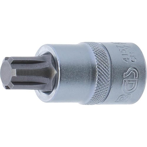 Douille à Embouts 12,5 mm (1/2) Profil Cannelé - Précision et Robustesse pour RIBE, Acier - D-Work