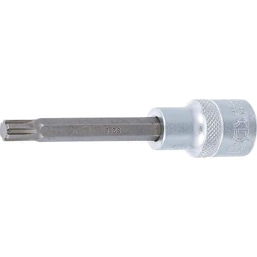 Douilles à Embouts 100 mm - 12,5 mm (1/2 ), Profil Cannelé - Pour RIBE, Précision et Robustesse - - BGS