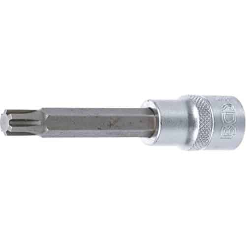 Douilles à Embouts 100 mm - 12,5 mm (1/2), Profil Cannelé M10 Précision et Robustesse, Acier - D-Work