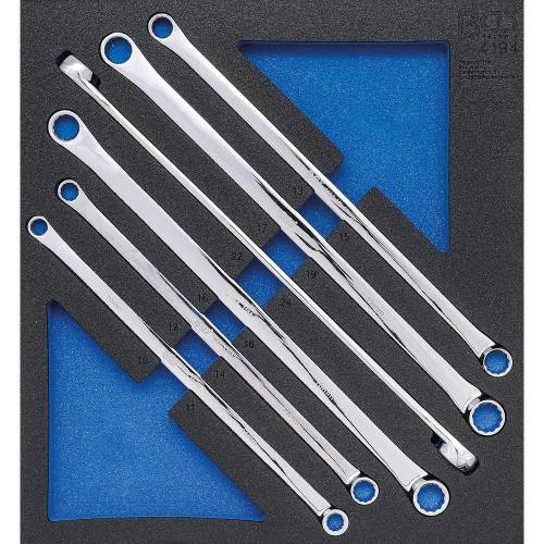 Insert de Servante d Atelier 6 pcs - Clés Polygonales Doubles Extra Longues 10 x 11 à 22 x 24 mm - Précision - D-Work