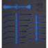 Insert de Servante d Atelier 2/3 Vide - Dimensions 38,1x41,3x3,8 cm - Compatible Art. 4195 - Organisation Optimale - BGS