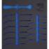 Insert de Servante d Atelier 2/3 Vide - 38,1 x 41,3 x 3,8 cm - Compatible Art. 4195 - Organisation Optimale - D-Work