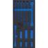 Insert de Servante d Atelier 2/3 Vide - Dimensions 37,9x4,4x40,8 cm - Compatible Servante 4194 - Organisation et Rangement - BGS