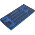 Insert de Servante d Atelier 1/3 Vide - 20 x 3.7 x 40.4 cm - Compatible Servante 4197 - Organisation Optimale - D-Work