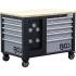 Servante d Atelier - 2 x 5 Tiroirs, 1 Armoire - Vide, Robuste et Spacieuse - Organisation Optimale - D-Work