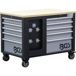 Servante d Atelier - 2 x 5 Tiroirs, 1 Armoire - Vide, Robuste et Spacieuse - Organisation Optimale - D-Work
