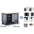 Servante d Atelier - 2 x 5 Tiroirs, 1 Armoire - Vide, Robuste et Spacieuse - Organisation Optimale - D-Work