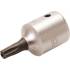 Douille à Embouts 100 mm - 6,3 mm (1/4), Profil Torx T30 Percé - Précision et Durabilité, Acier - D-Work