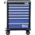 Servante d Atelier 7 Tiroirs - 263 Outils Complets - Rangement Robuste et Mobile, Acier, Pro, 263 pcs - D-Work