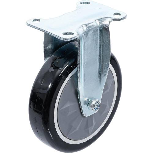 Roue Fixe avec Plaque de Montage 12,5x6,6x15,8 cm - Compatible Art. 4235, 6070 - Robuste et Facile à Installer - BGS