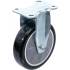 Roue Fixe avec Plaque de Montage 12,5x6,6x15,8 cm - Compatible Art. 4235, 6070 - Robuste et Facile à Installer - BGS
