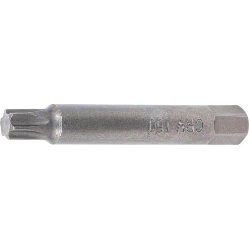 Embout T50 Torx 10 mm (3/8) - L. 75 mm - Précision et Durabilité, Acier, Zones Difficiles - D-Work