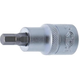 Douille à Embouts 12,5 mm (1/2 ) - Six Pans Intérieurs 7 mm - Précision et Robustesse - BGS