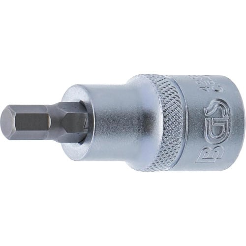 Douille à Embouts 12,5 mm (1/2 ) - Six Pans Intérieurs 7 mm - Précision et Robustesse - BGS