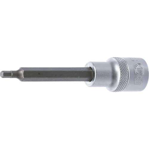 Douille à Embouts 100 mm - 12,5 mm (1/2 ), Six Pans Intérieurs 4 mm - Précision et Robustesse - BGS