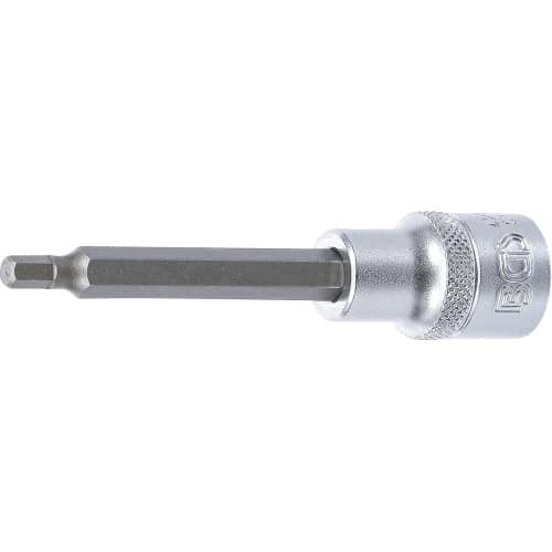 Douille à Embouts 100 mm - 12,5 mm (1/2 ), Six Pans Intérieurs 5 mm - Précision et Robustesse - BGS