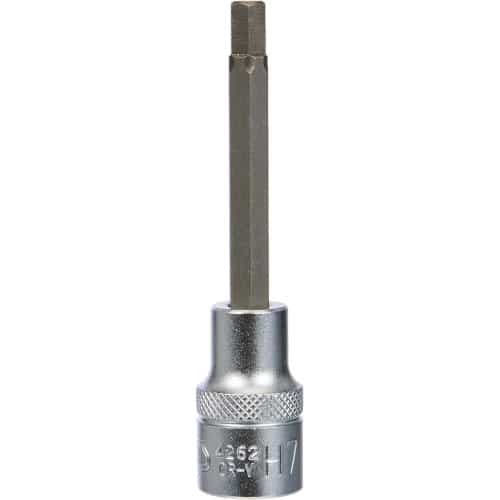 Douille à Embouts 100 mm - 12,5 mm (1/2 ), Six Pans Intérieurs 7 mm - Précision et Robustesse - BGS