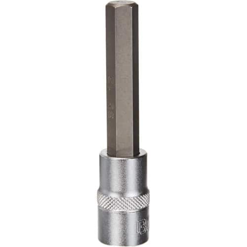 Douille à Embouts 100 mm - 12,5 mm (1/2 ), Six Pans Intérieurs 12 mm - , Précision et Robustesse - BGS