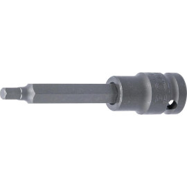 Douille à Embouts Choc 100 mm - 12,5 mm (1/2 ), Six Pans Intérieurs 6 mm - Résistante et Précise - BGS