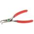 Pince à Circlips Courbée 180 mm - Pour Circlips Intérieurs - Précision et Maniabilité - Acier - D-Work