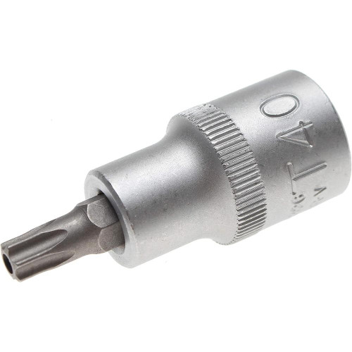 Douille à Embouts 12,5 mm (1/2 ) Profil T Torx Percée T40 - - Précision et Robustesse - BGS