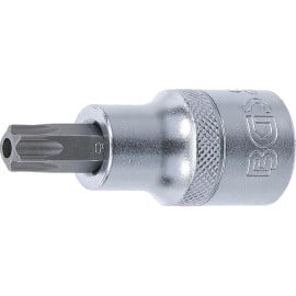 Douille à Embouts 12,5 mm (1/2 ) Profil T Torx avec Perçage T50 - - Précision et Robustesse - BGS