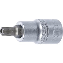 Douille à Embouts 12,5 mm (1/2 ) Profil T Torx Perçage T45 - - Précision et Robustesse - BGS
