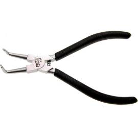 Pince à Circlips Courbée 180 mm - Pour Circlips Extérieurs - Précision et Maniabilité, Acier, Pro - D-Work