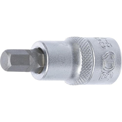 Douille à Embouts 12,5 mm (1/2 ) - Six Pans Intérieurs 9 mm - - Précision et Robustesse - BGS