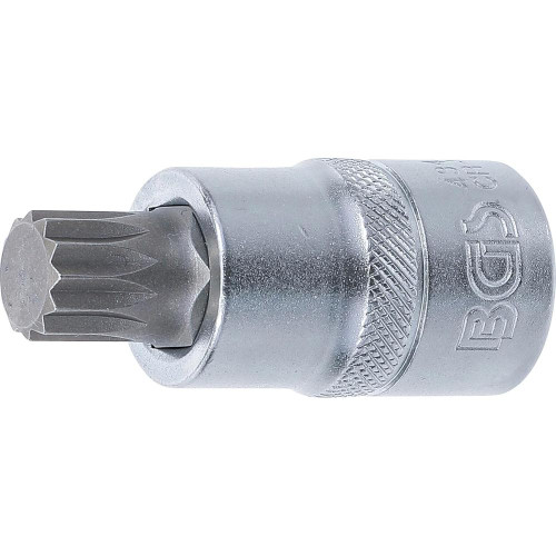 Douille à Embouts 12,5 mm (1/2 ) M14 - Denture Multiple Intérieure XZN - Précision et Robustesse - BGS