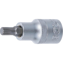 Douille à Embouts 12,5 mm (1/2 ) - Denture Multiple Intérieure XZN M8 - Précision et Robustesse - BGS