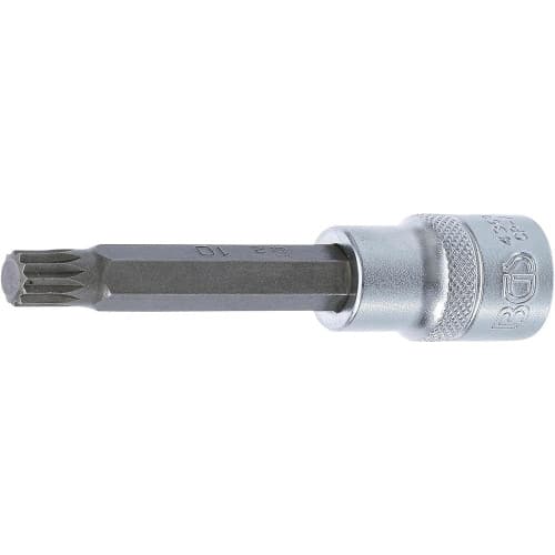 Douille à Embouts 100 mm - 12,5 mm (1/2 ) Denture Multiple Intérieure XZN - Précision et Robustesse - BGS