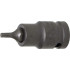 Douille à Embouts 12,5 mm (1/2) Profil T Torx T20 - Précision et Robustesse, Acier - D-Work