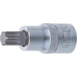 Douille à Embouts 12,5 mm (1/2) Profil T Torx T55 - Précision et Durabilité, Acier - D-Work