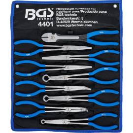 Jeu de Pinces Extra Longues 9 pcs - Bec L., Plates et Capuchon de Bougie d Allumage - Précision et Accessibilité - D-Work
