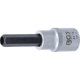 Douille à Embouts 12,5 mm (1/2 ) - Poussée Six Pans Intérieurs 10 mm - , Précision et Robustesse - BGS